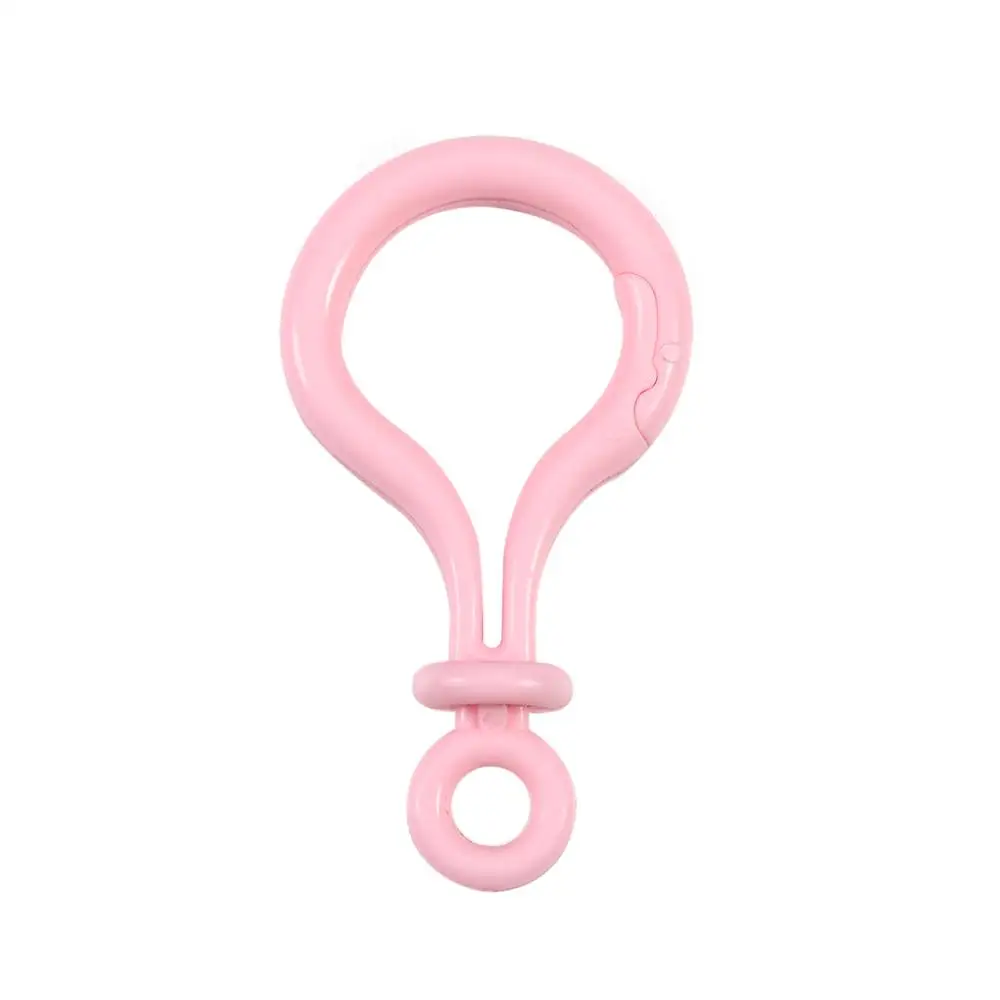 pink DC 5 шт./лот, 30 мм, аксессуары для ювелирных изделий, застежка-карабин, крючок, брелок для ключей, бижутерия для Diy, аксессуары для изготовления ювелирных изделий - Цвет: pink