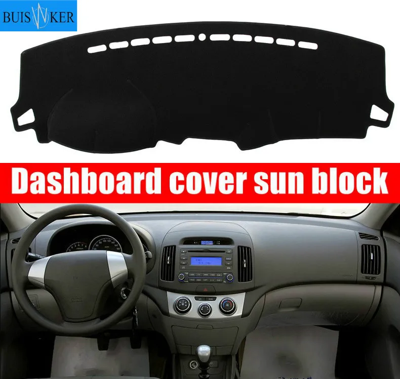 

Чехол для приборной панели автомобиля Hyundai Elantra 2008 2009 2010, коврик для приборной панели, коврик для приборной панели, ковер с защитой от УФ-луче...