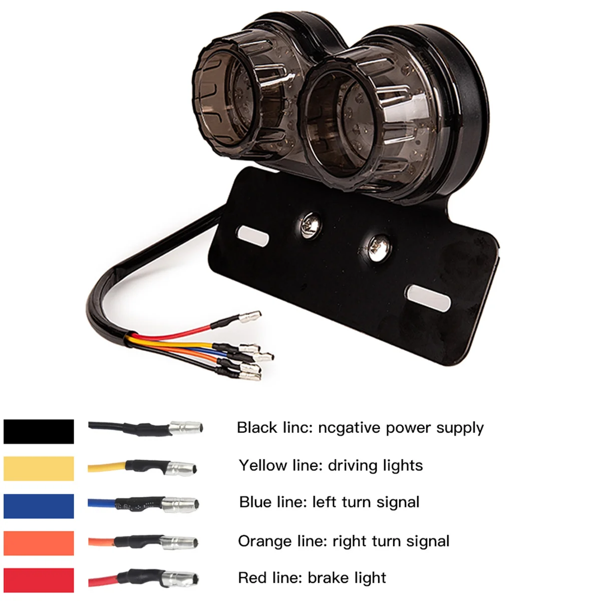 Универсасветильник сигнал для мотоцикла 12 В двойной фонасветильник задний