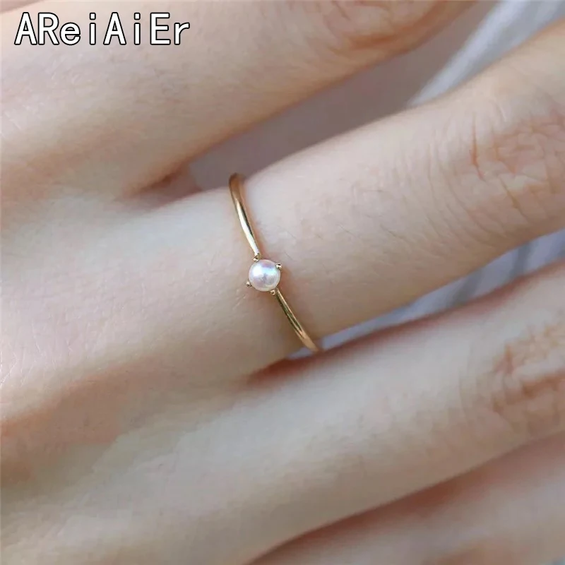 Женские Маленькие кольца элегантные золотистые Подарок на годовщину ювелирные