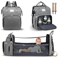 fashion mummy maternity nappy bag brand large capacity baby bed bag travel backpack designer nursing bag for baby care