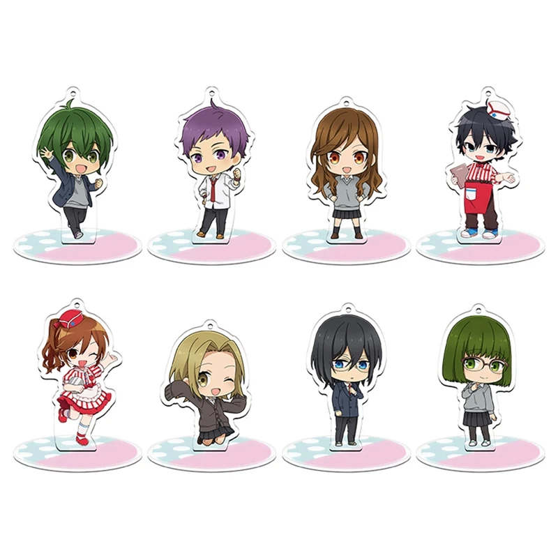 

Cute Anime Horimiya Acrylic Stand Figure Hori Kyoko Ishikawa Iura Shuu Toru Cartoon Model Plate Decor Cosplay Christmas Gift