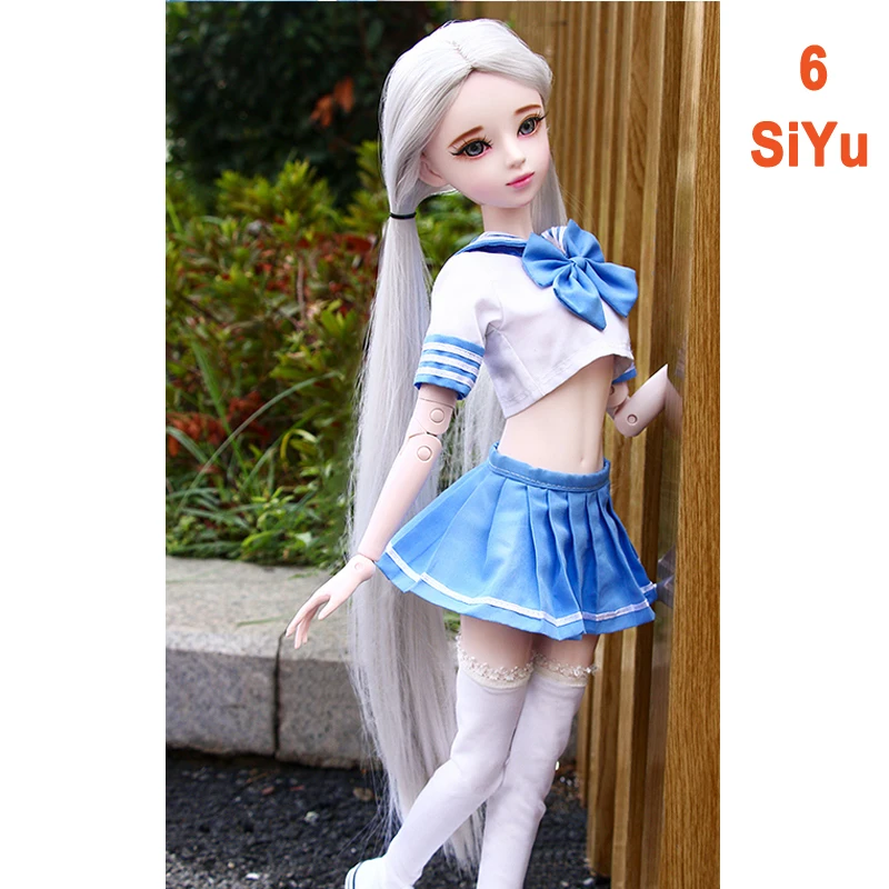 6 60 см оригинальная ручная кукла Bjd 1/3 модная Униформа школьницы реалистичные шарнирные куклы-игрушки для девочек для детей подарок на день рождения - Цвет: 6