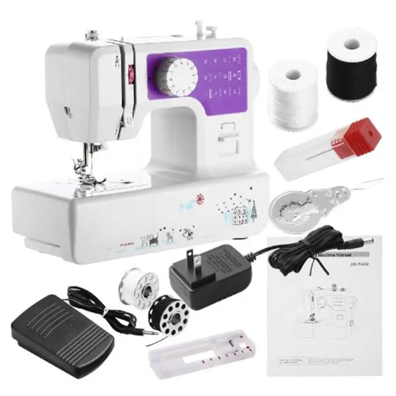 Электрическая мини-швейная машина для дома ручная машинка шитья регулировка
