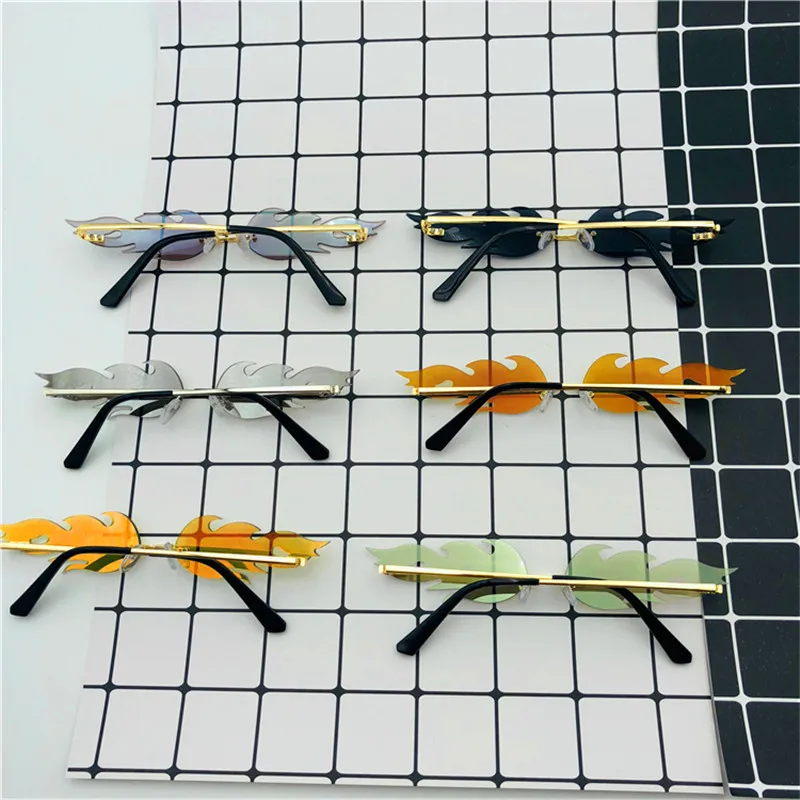 Мужские и женские солнцезащитные очки без оправы роскошные трендовые в