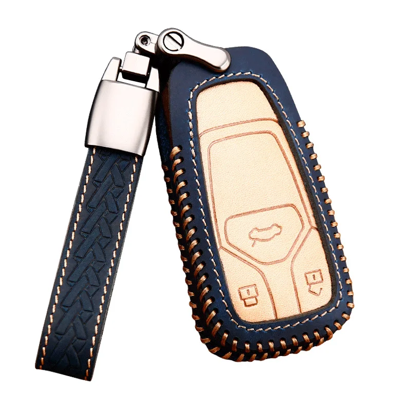 1 шт. автомобильный смарт-брелок для ключей из натуральной кожи | Автомобили и