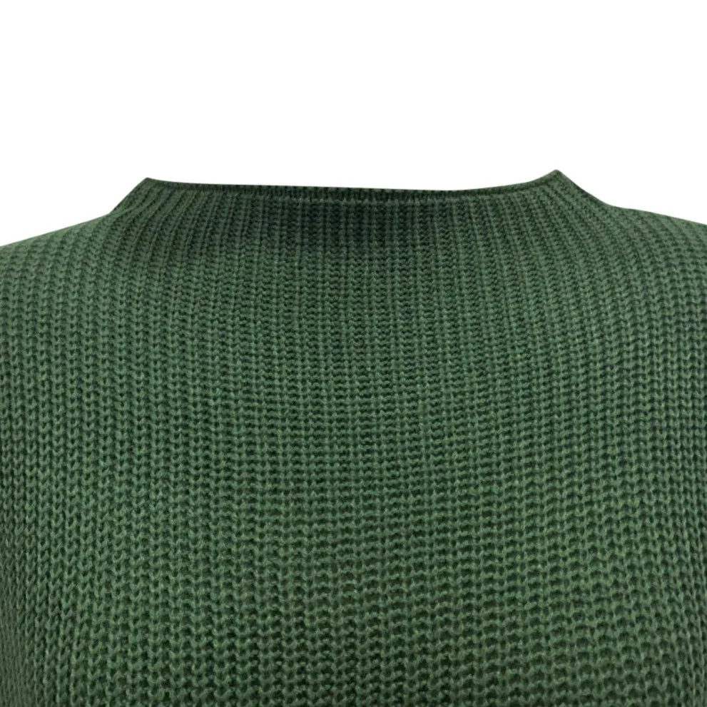 O-neck Solid Colo Pullover Sweater Fashion Women's Winter Casual Long Sleeve Knitted Dress | Женская одежда