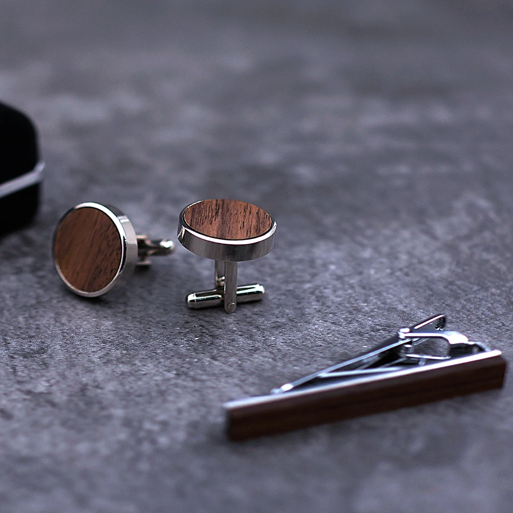 Зажим для галстука высококачественные запонки звеньев Подарочный зажим синий