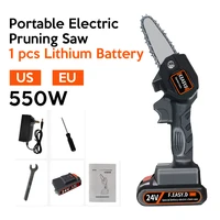 24v lithium battery portable electric pruning saw rechargeable small electric saws woodworking mini electric saw garden logging