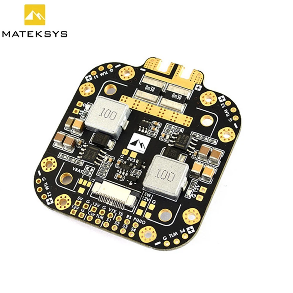 Matek Systems XCLASS FCHUB 12S PDB плата 5V & 12V Выход w/Датчик тока 3 lipo для радиоуправляемых