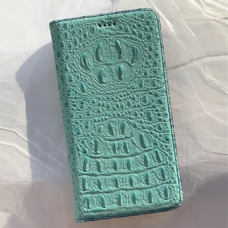 

Crocodile Back Veins Genuine Leather Case Cover For Nokia 3.1 3.2 3.4 4.2 5.3 6.2 5.1 6.1 7.2 7.1 8.1 8.3 Plus Flip Cover