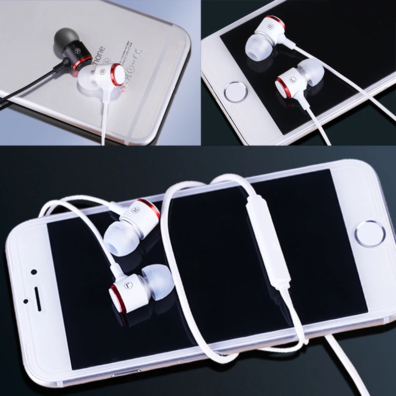 

Heavy Bass Stereo earphones 3.5mm Type-C wired earphones with MIC wire controlled HIFI earphones for Phone Xiaomi Samsung Huawei