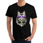 Мужские топы из натурального хлопка с круглым вырезом и коротким рукавом