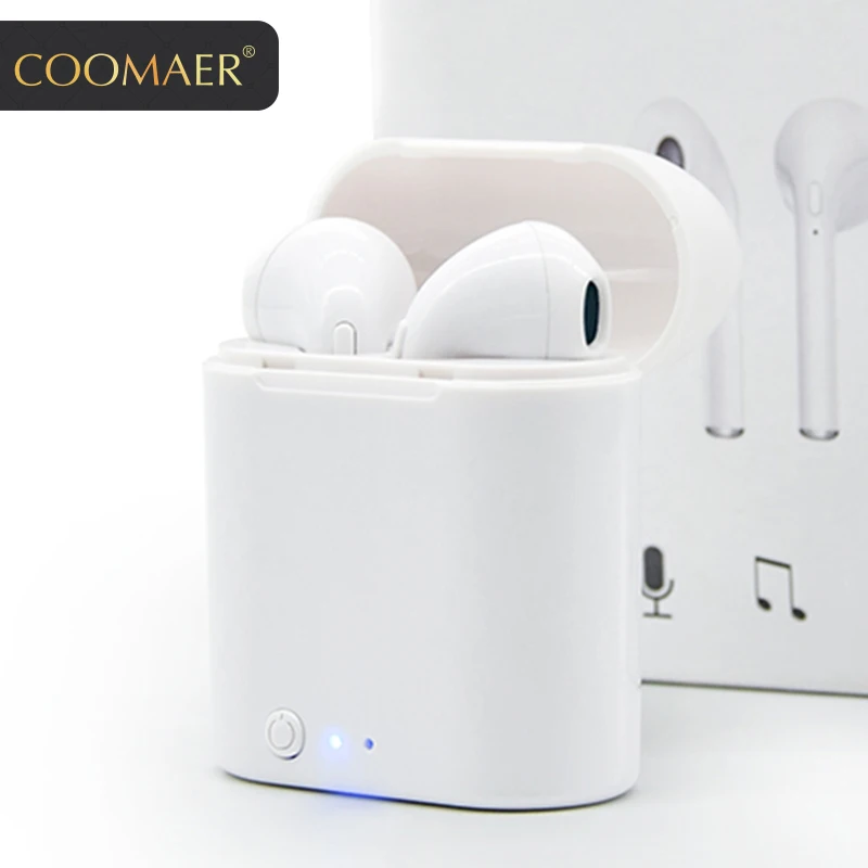 Беспроводная Bluetooth гарнитура TWS i7mini наушники 5 0 с 3D стереозвуком и