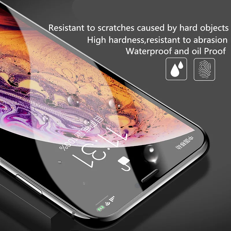 Антишпионское закаленное стекло для iPhone 6 6S 7 8 Plus X Защитное сохранения личной