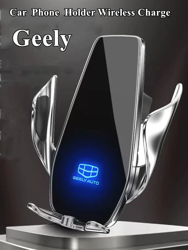 

Автомобильный держатель для телефона Geely, беспроводное зарядное устройство 360, кронштейн GPS, поддержка ICON Coolray Azkarra Atlas Okavango Jia Ji Tugella Emgrand