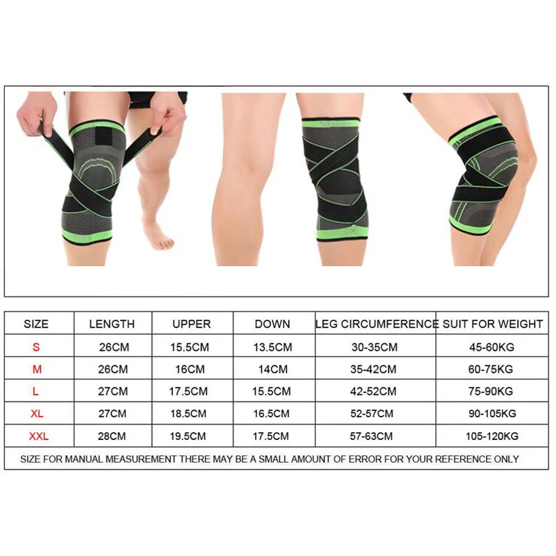 1 шт. трёхмерный бандаж на колено для баскетбола походов велоспорта