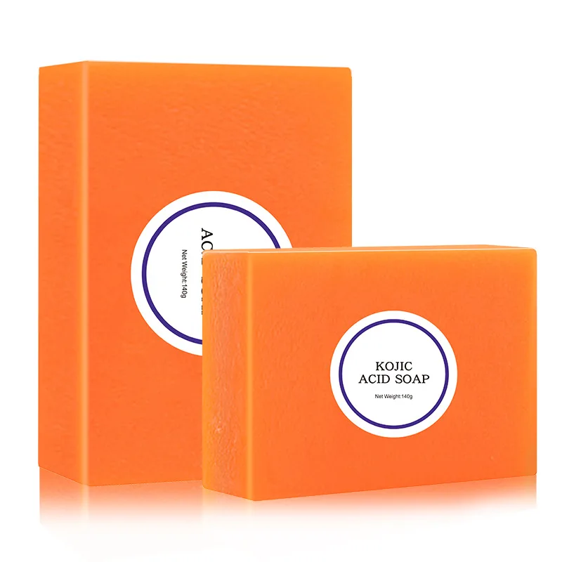 Черное Отбеливающее мыло для кожи Kojic кислота глицерин осветление цветочное