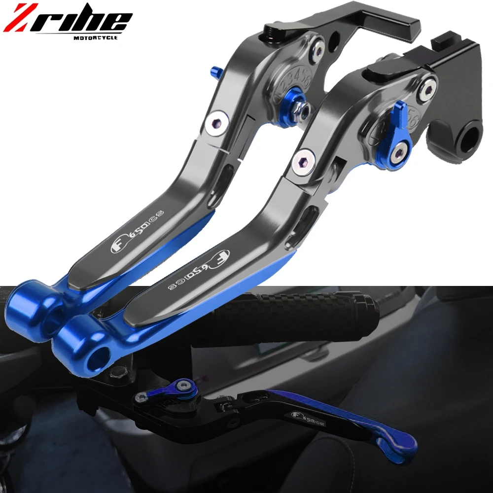 

Motorcycle Accessories CNC Adjustable Brake Clutch Levers Handlebar Hand Grips For BMW F650CS SCARVER F 650CS F650 CS 2003-2004
