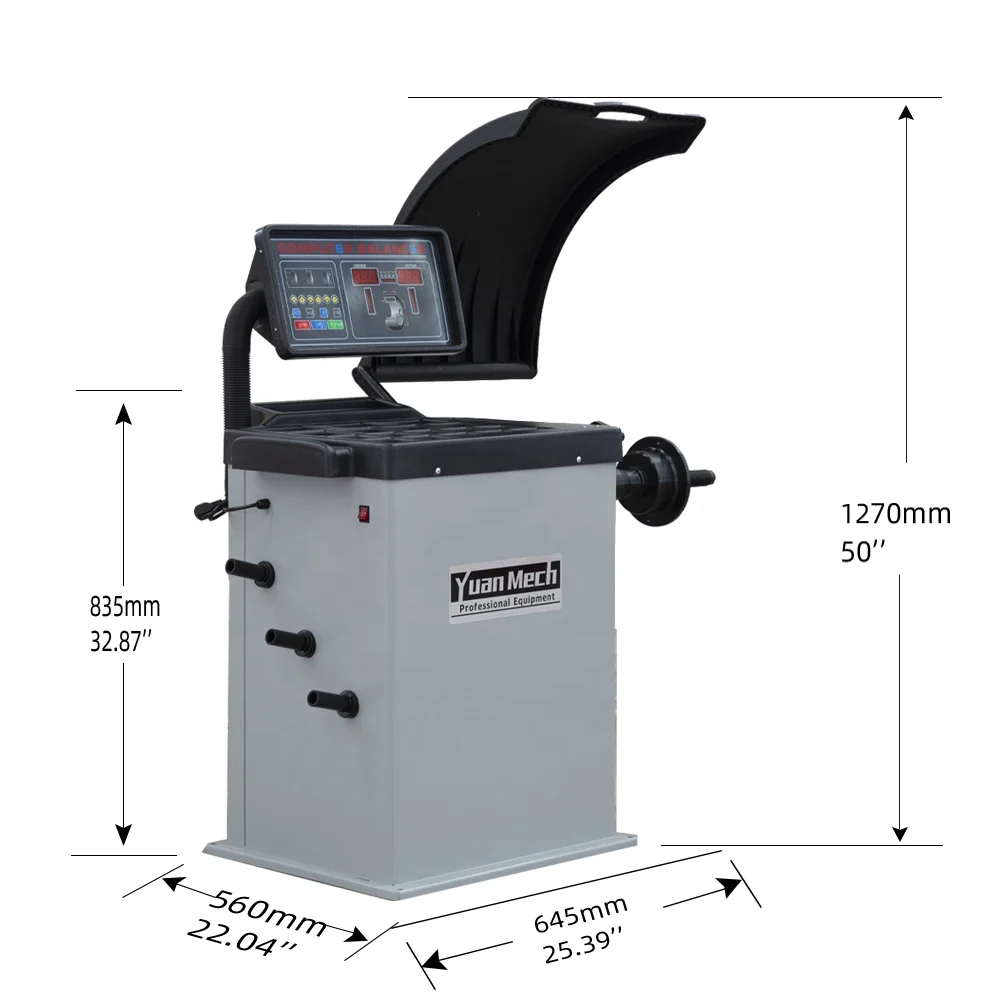 

Factory Price YuanMech N5556B pneumatic tyre changer and smart wheel balancer combo