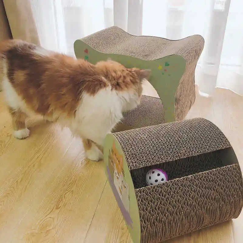 Hoopet интерактивная игрушка для кошек гофрированная доска когтеток товары | Дом и