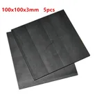100x100x3mm 5pcs high pure graphite carbon sheet anode plate edm graphite electrode