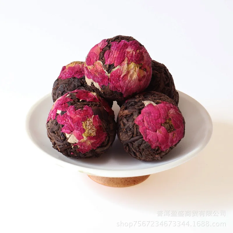 7A Pu'er Дракон Жемчужный Цветок сырой ПУ erh чай зеленая еда для красоты потеря веса