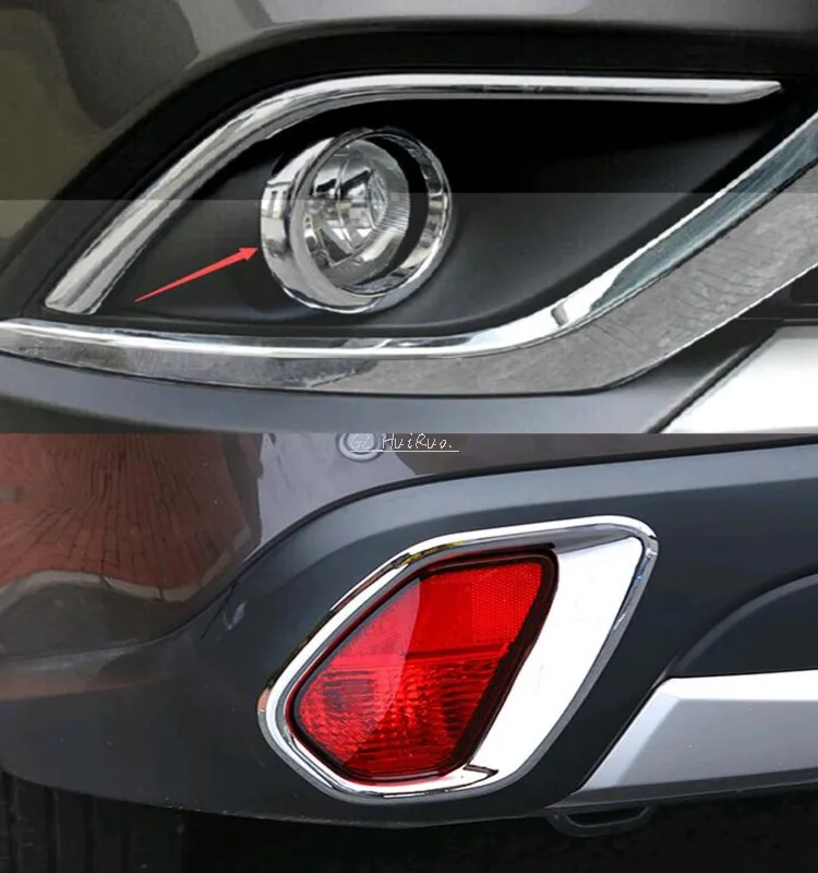 

Front &Rear Tail Fog Light Lamp Cover 4pcs For Mitsubishi Outlander 2015 2016
