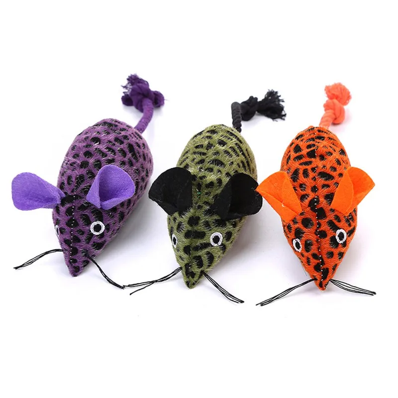 

Catnip Mice Cats Toy Funny Plush Mouse Cats Toys Kitten Mini Funny Playing Toys For Cats With Colorful Feather Plush Cute Toys