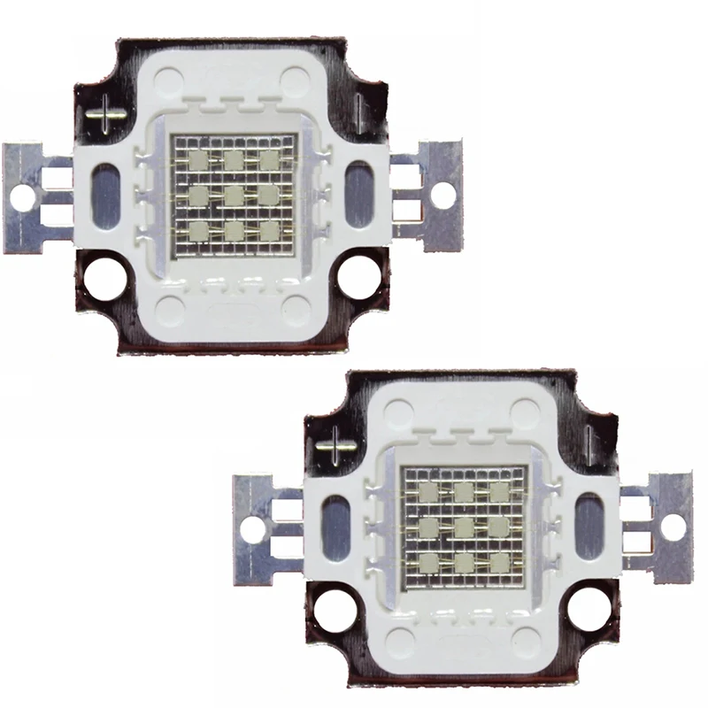 5 шт./лот 10 Вт ярко синий светодиод 450нм темно красный цвет 660нм мощная