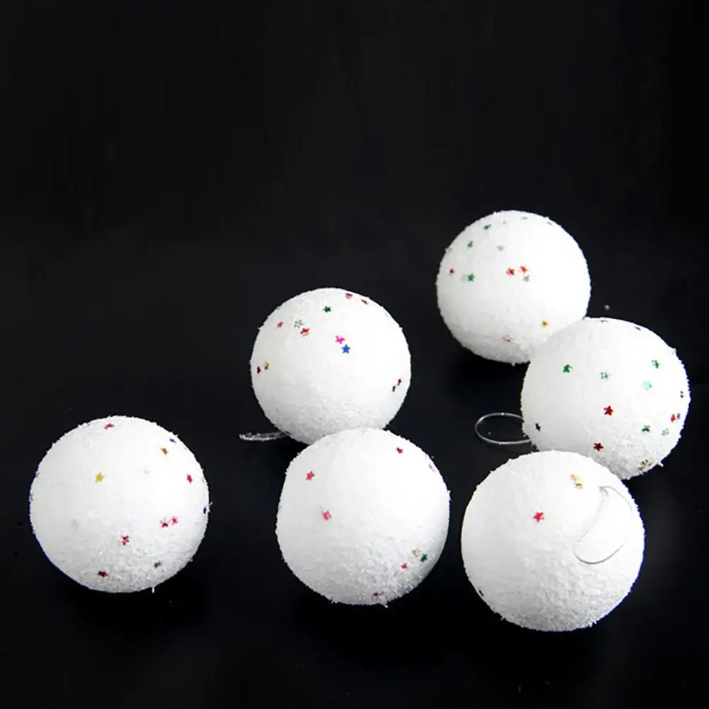 6 шт. Рождественская елка украшения шар из пены белый ремесло DIY шары для