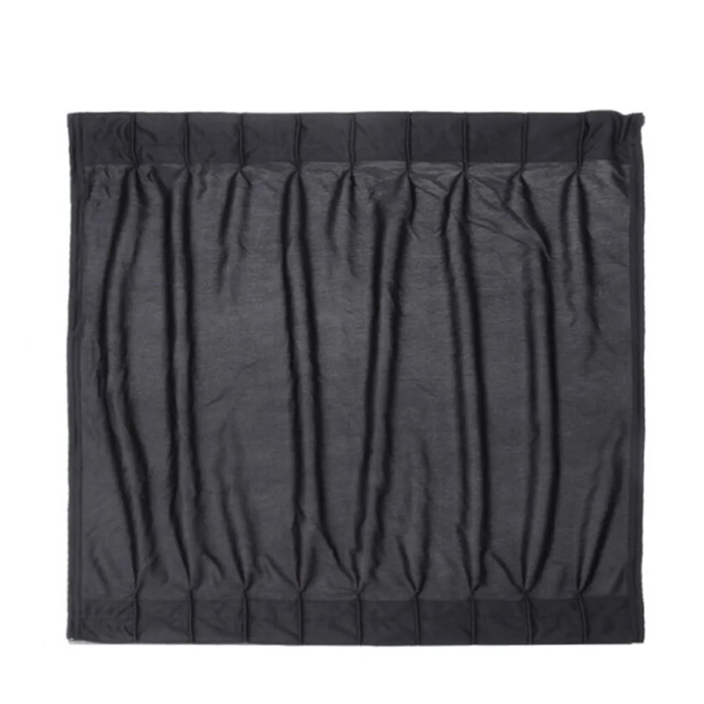 

Polyester Sun Shade Curtains Black 2Pcs Universal 50x47cm Accessory Parts
