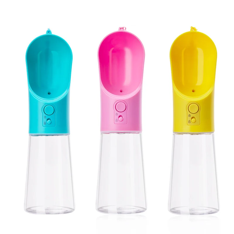 

360ML Portable Pet Dog Water Bottle Leak-proof Puppy Drinkers Travel Cat Dispenser Feeder Drinking Cup Animal Waterer for Dogs