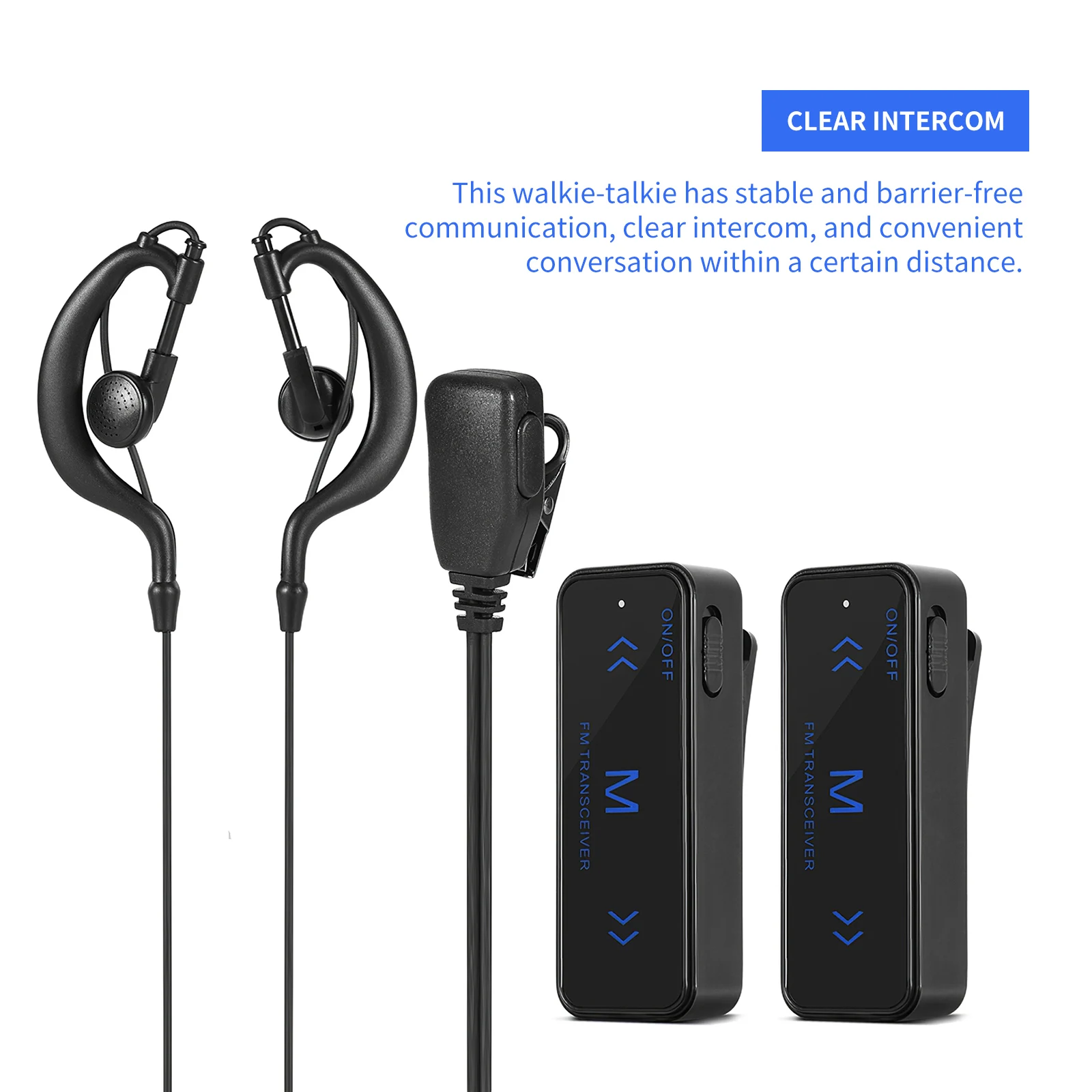 

7.2V Small Walkie-Talkie Clear Intercom V108 Civilian Ultra-Thin Micro Walkie-Talkie With Stable Call For Beauty Salon Coffee