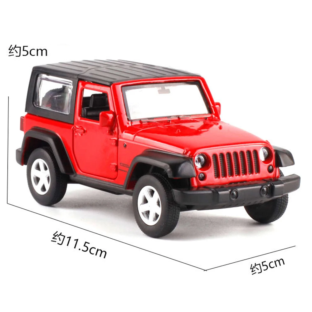 Внедорожник Wrangler в масштабе 1:32 литой металлический автомобиль 4 цвета имитация