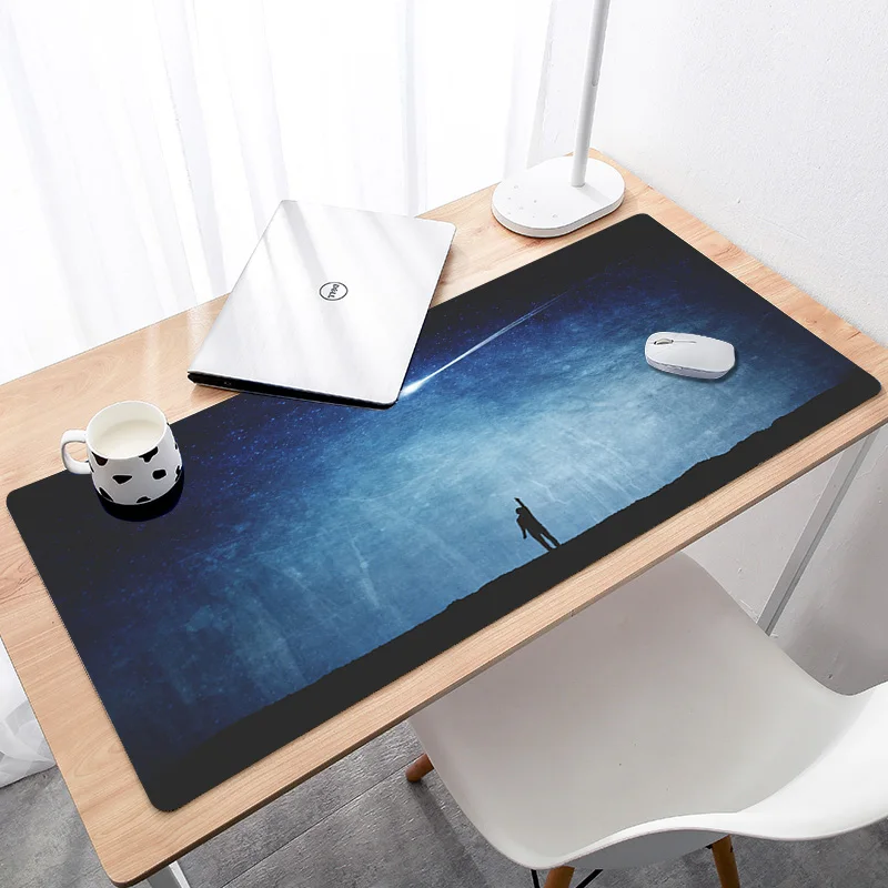 Игровой коврик для мыши 600/700/800/900x300x3 мм клавиатура звездная карта | Компьютеры и