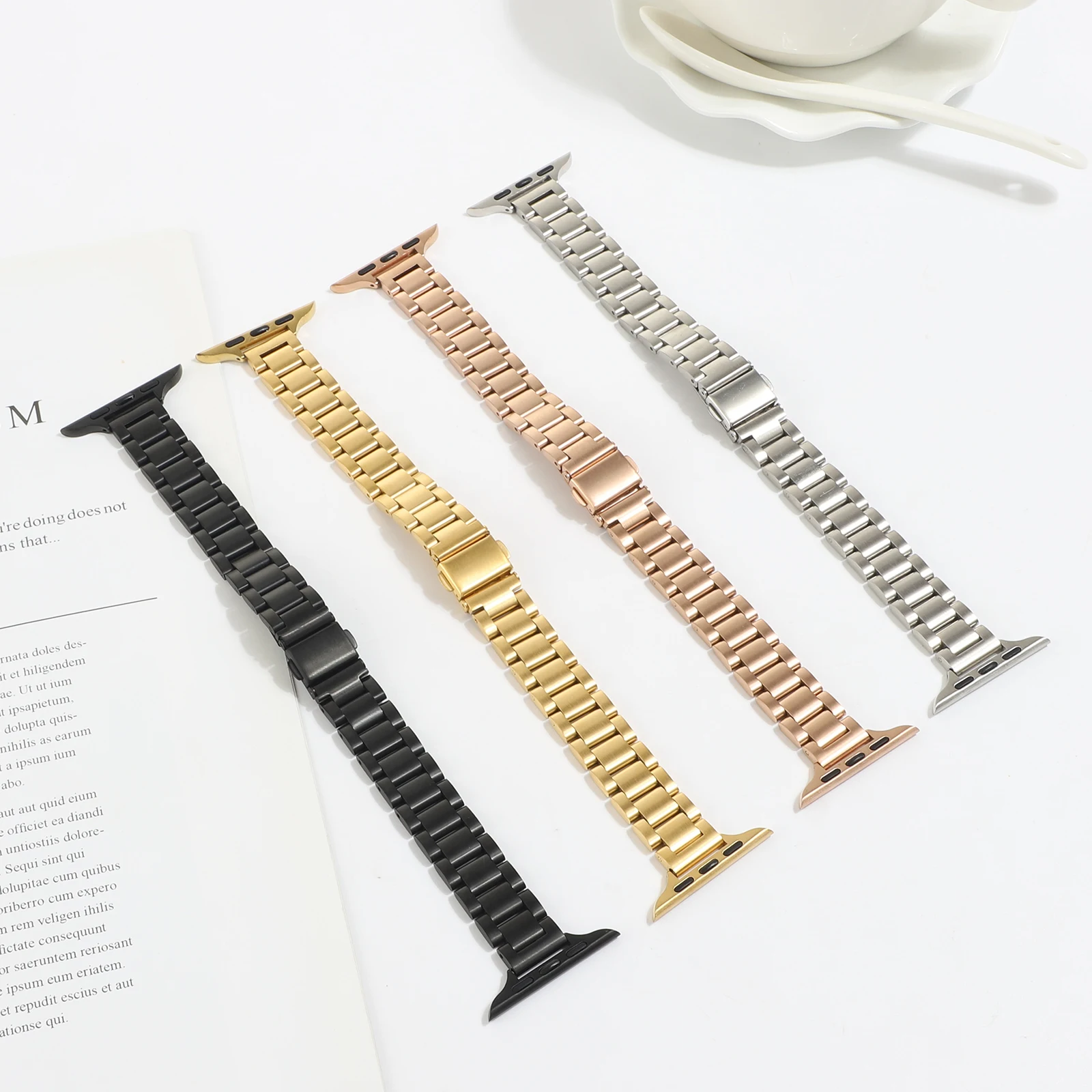 

For apple watch narrow strap Stainless Steel bracelet 8 7 se 6 5 4 3 2 1 44mm 40mm 42mm 38mm 41mm 45mm 49mm thin slim strap