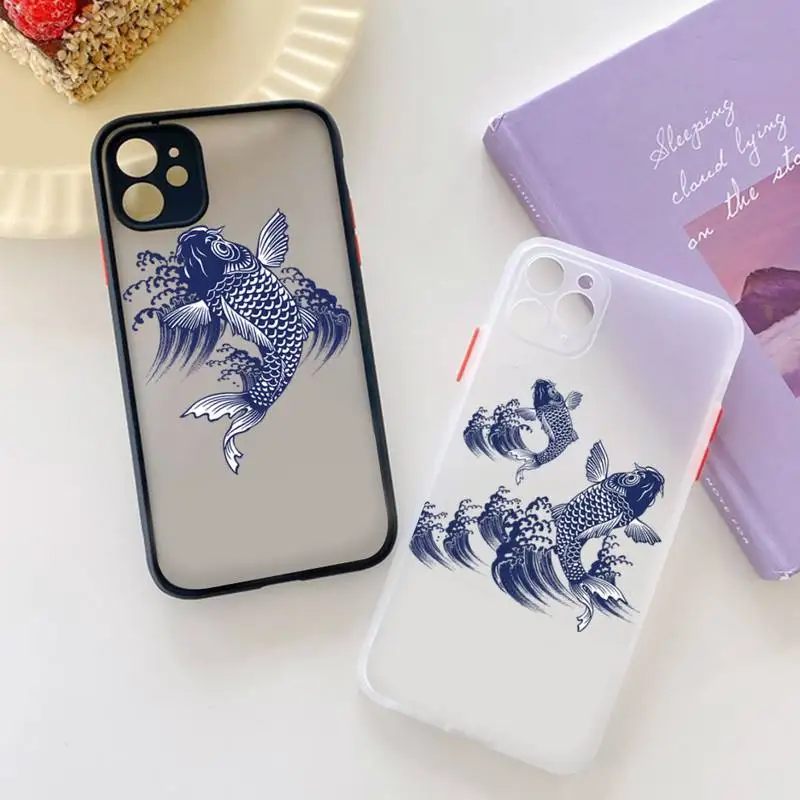 

MaiYaCa Carp Phone Case for iPhone 11 12 13 mini pro XS MAX 8 7 6 6S Plus X 5S SE 2020 XR case