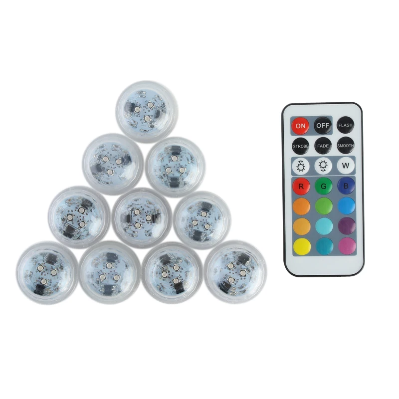 12 шт. водонепроницаемые светодиодные лампы для ванной|Праздничное освещение| |