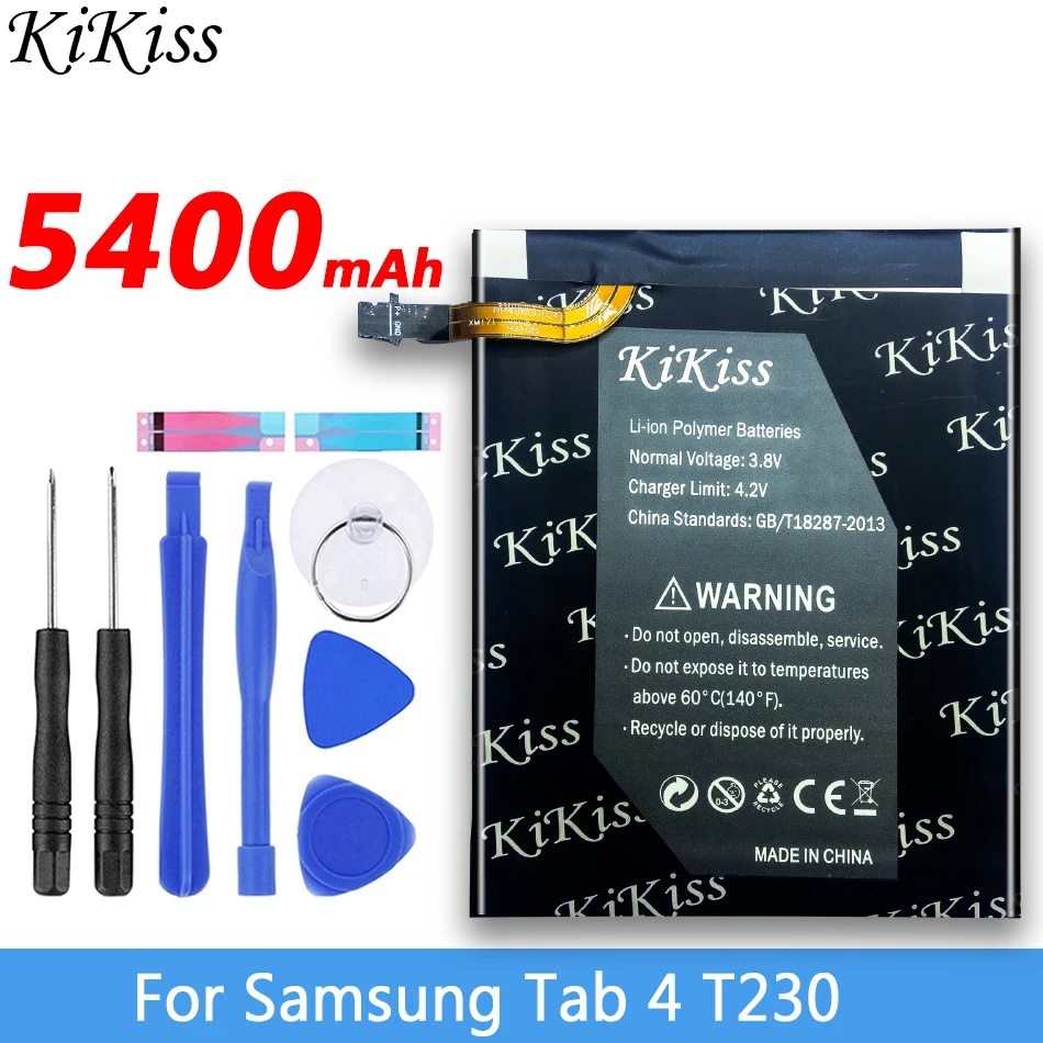 

5400mAh High Capacity Battery For Samsung GALAXY Tab 4 Nook 7.0 T230 T231 T235 SM-T230 SM-T231 SM-T235 Tablet Batery EB-BT230FBE
