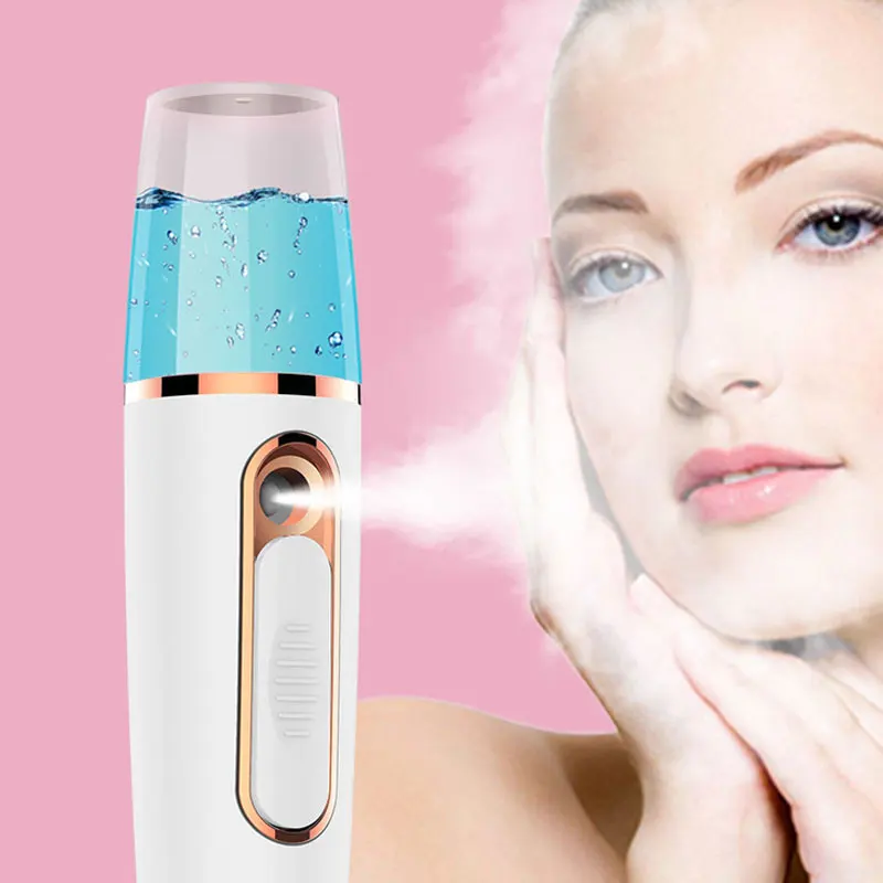 

Hand-held Cold Spray Water Meter Facial Humidifier USB Charging Spray Steamer Face Beauty Spray Device Skin Care Vaporizer TSLM1