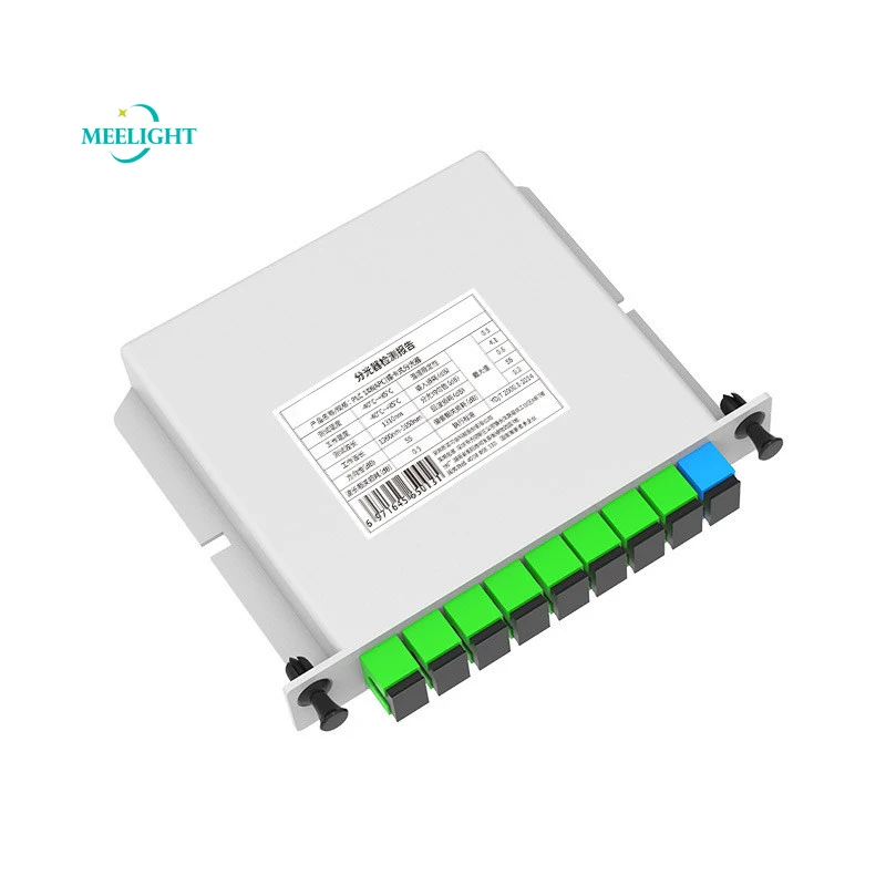 5pcs FTTH SC APC PLC 1X8 splitter Fiber Optical Box FTTH SC Connector Fibra Optica PLC Splitter Box with 1X8 PLC Optical Splitt