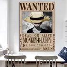 Красивый постер из аниме One Piece Luffy Bounty, постер на холсте, настенное искусство, печать hd, картины, домашний декор