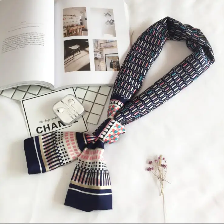 Элегантный женский квадратный шелковый атласный шарф на ощупь Летний Новый