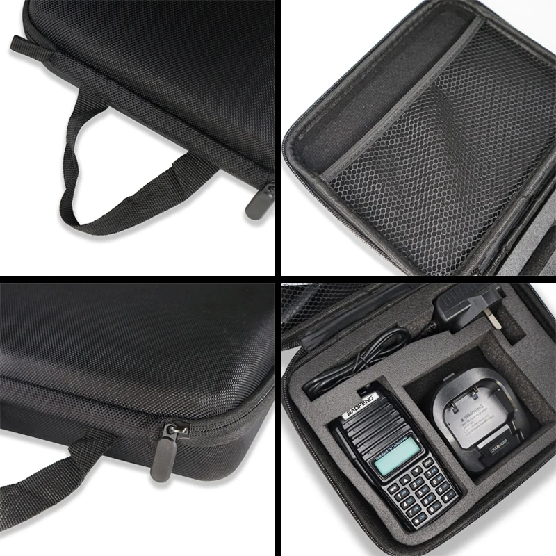 oppxun two colors portable handbag walkie talkie accessories carry bag for baofeng uv 5r 5re 888s uv82 launch hunting protective free global shipping