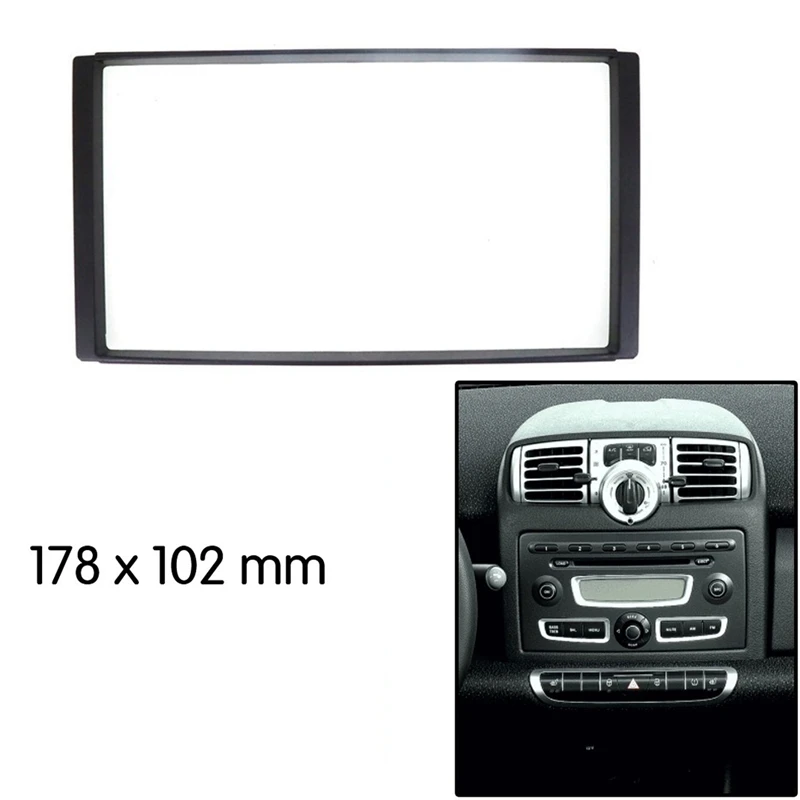 

Car Stereo Radio Fascia Panel 2 Din Frame Kit for Mercedes Benz SMART ForTwo (BR451) 2007-2010 178X102mm