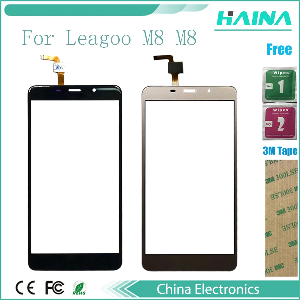 Сенсорный экран для LEAGOO M8 сенсорный 5 7 дюйма дигитайзер панель + лента 3M |