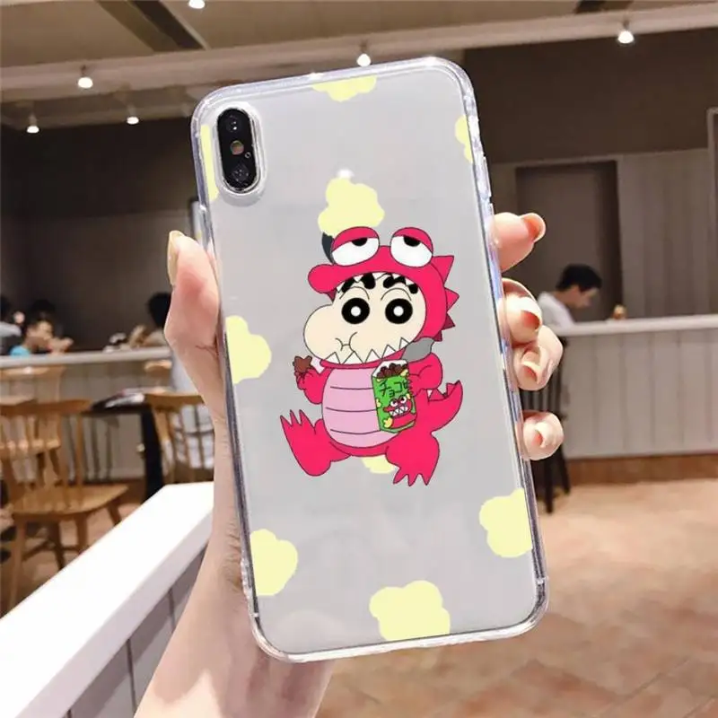 

Crayon Shin chan Funny Japan Anime Phone Case Transparent soft For iphone 5 5s 5c se 6 6s 7 8 11 12 plus mini x xs xr pro max
