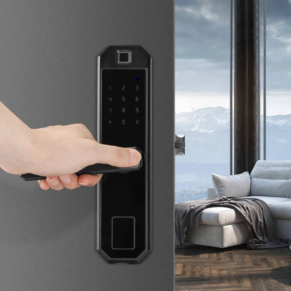 Wi Fi Интеллектуальный биометрический замок отпечатков пальцев умный дверной