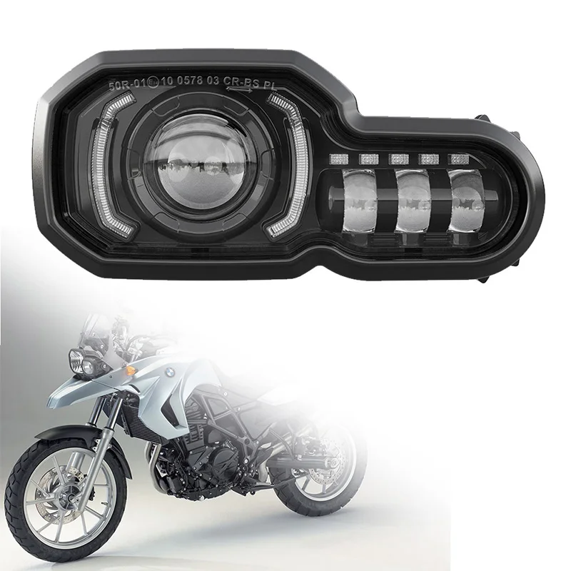 

110W фары светодиодный фары для BMW F650GS F700GS F800GS ADV Приключения F800R фары для мотоцикла полный светодиодный фары в сборе
